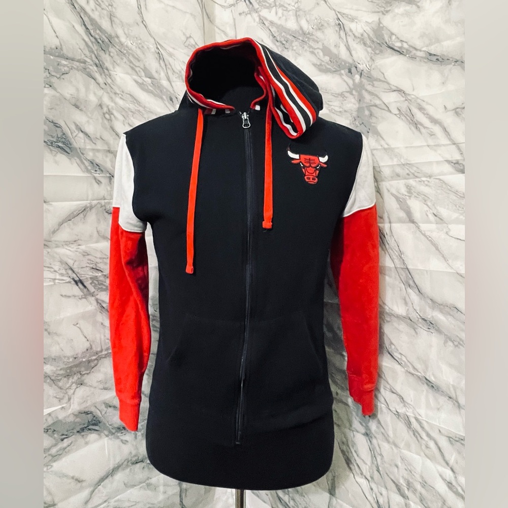 Kids Zip-Up Hoodie - Black/Red